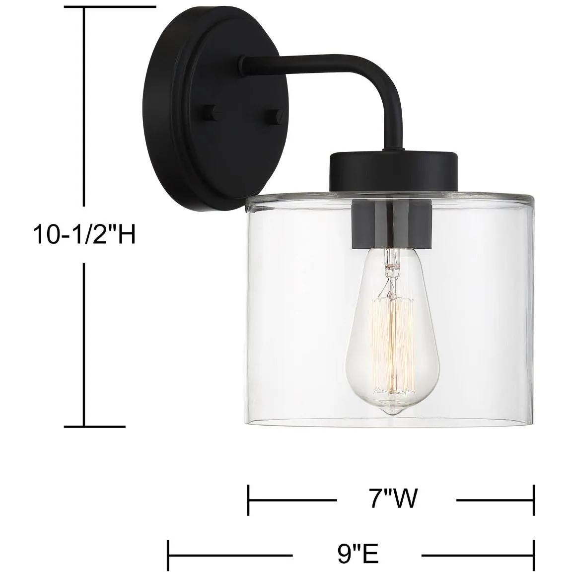 1-Light Outdoor Wall Lantern