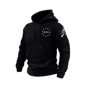 1776 COTTON GRAPHIC POCKET HOODIE