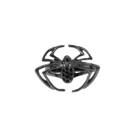 1928 Jewelry Black Spider Hematite Stone Ring Size 8