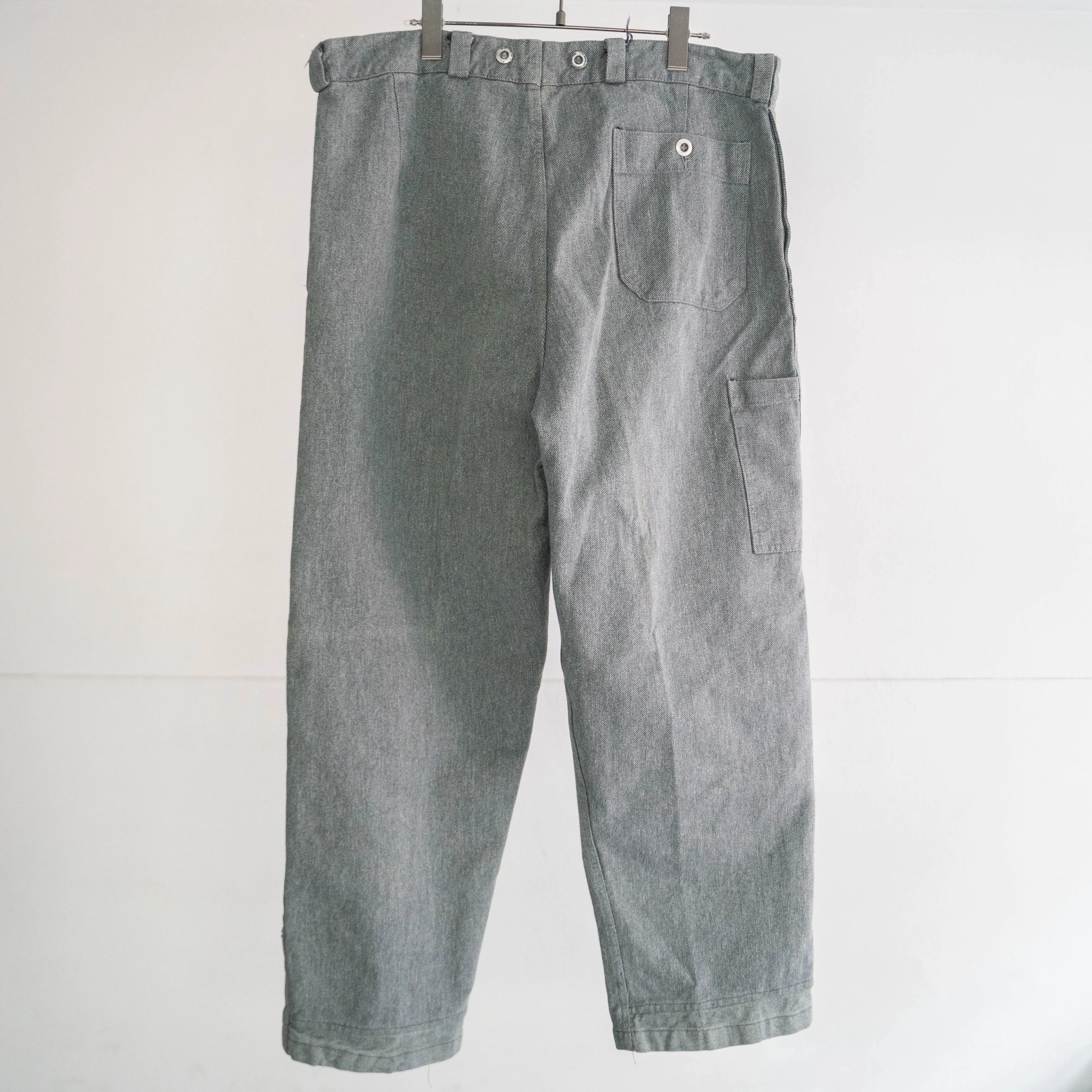 1950-60s Swiss military denim work pants