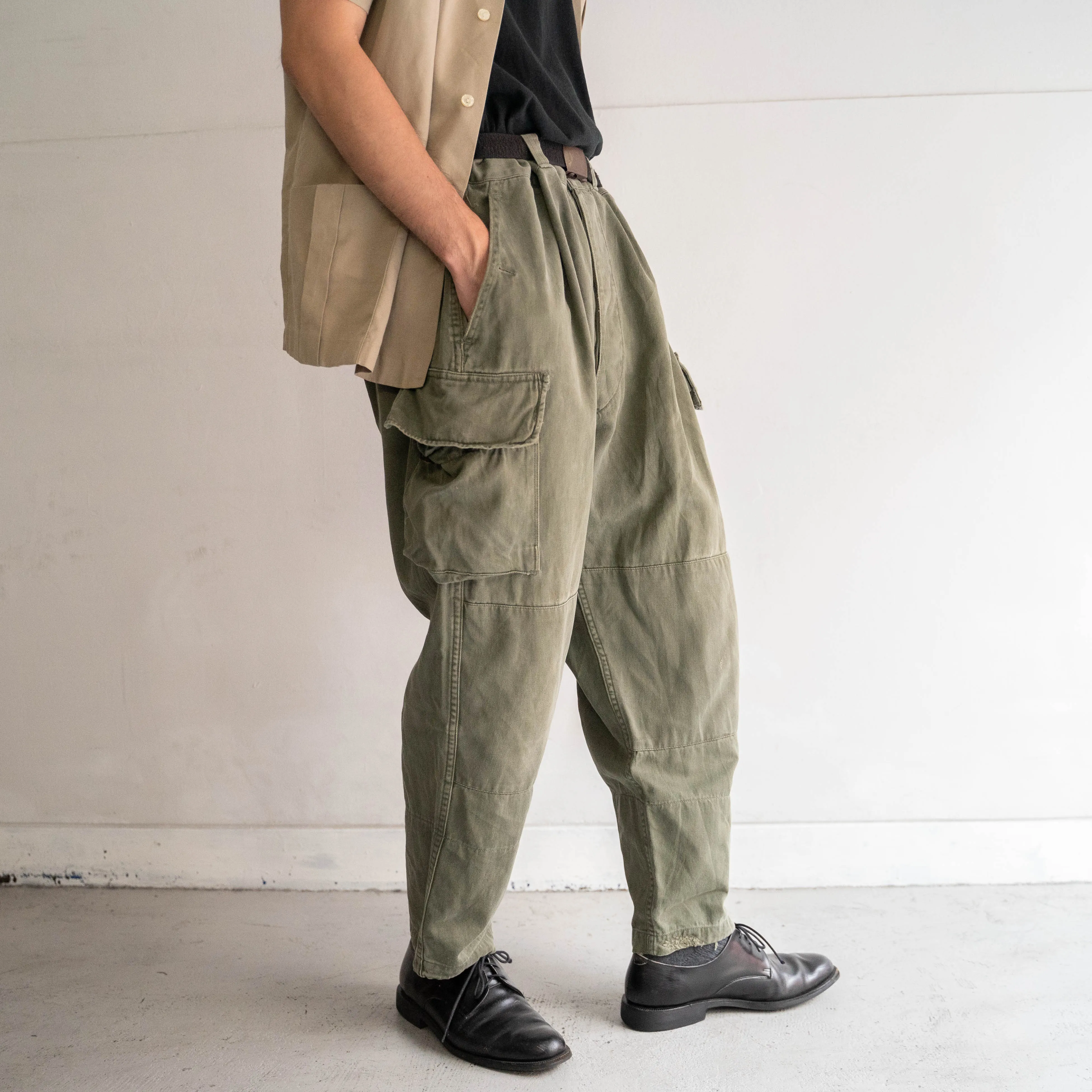 1960-70s French military m64 cargo pants -1