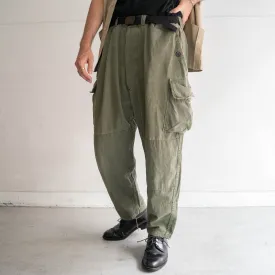 1960-70s French military m64 cargo pants -1