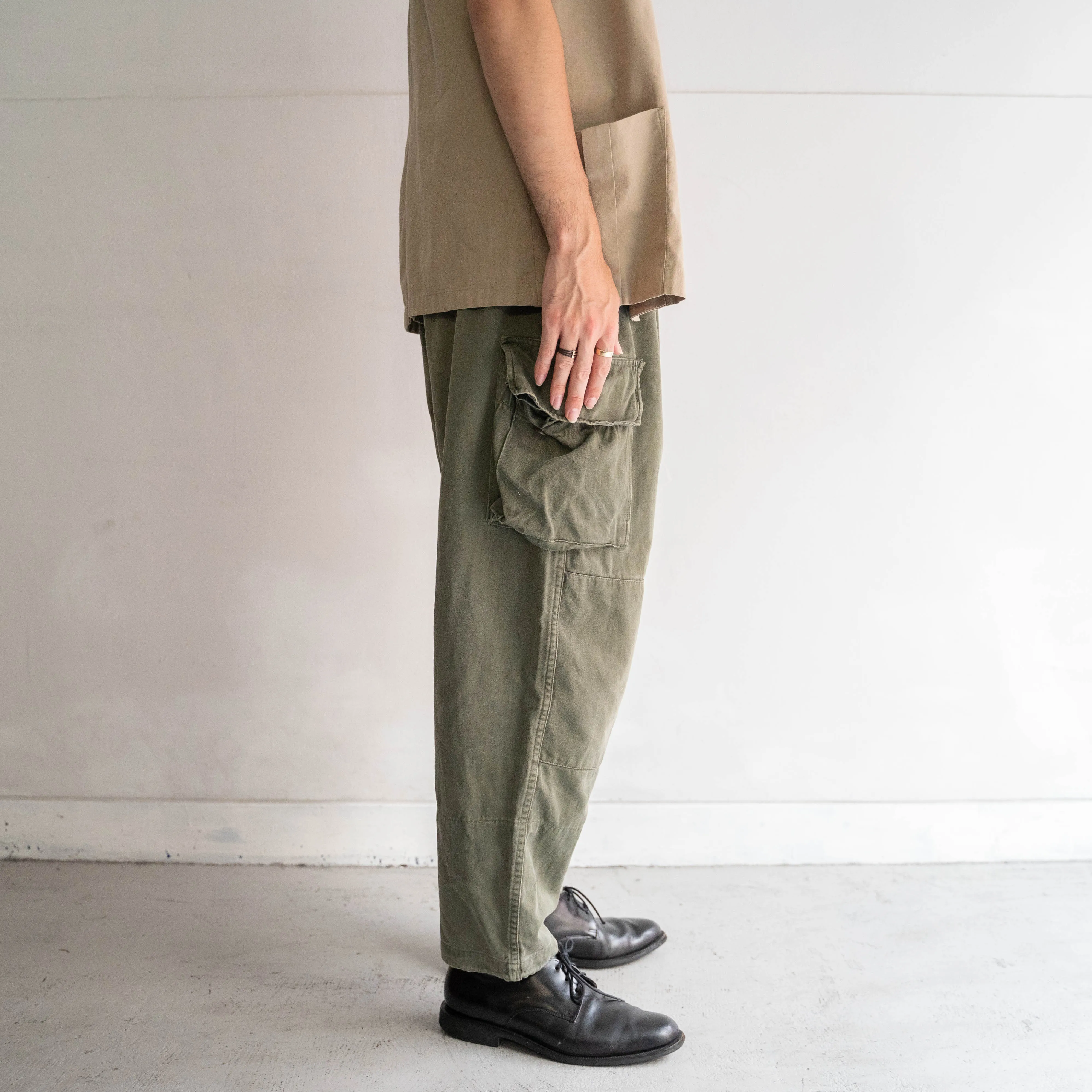 1960-70s French military m64 cargo pants -1