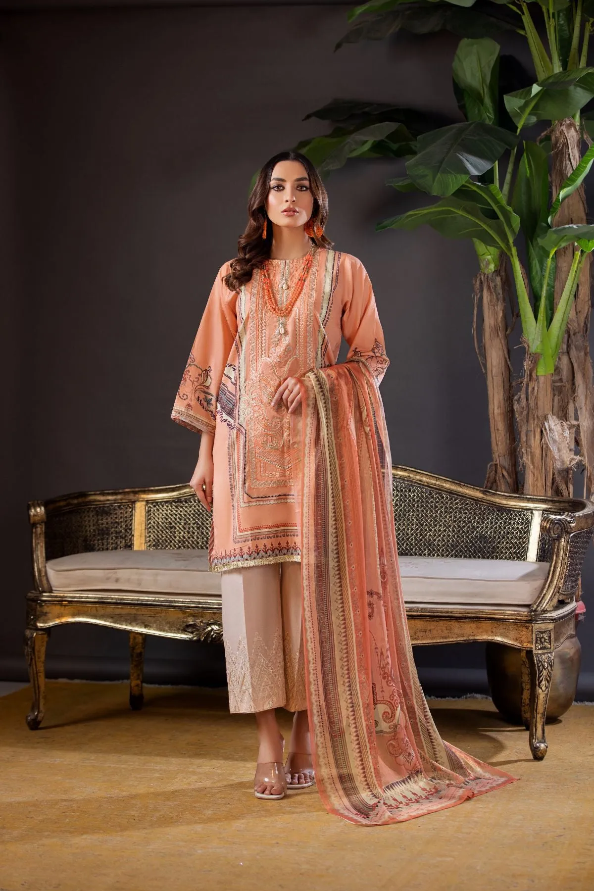 2PC Lawn suit - LDS 772