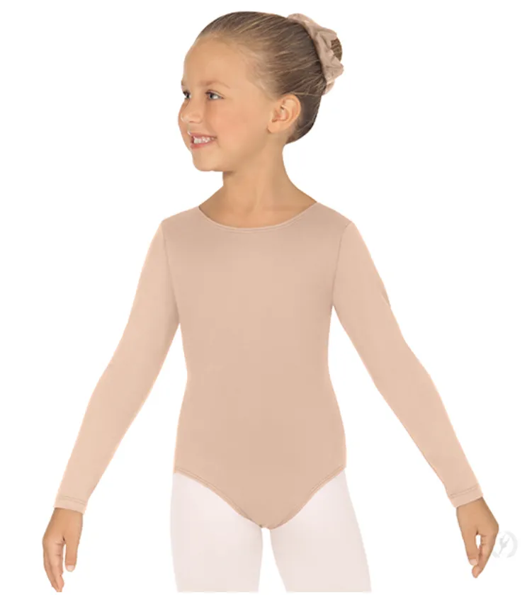 44265C Child Microfiber Long Sleeve Leotard