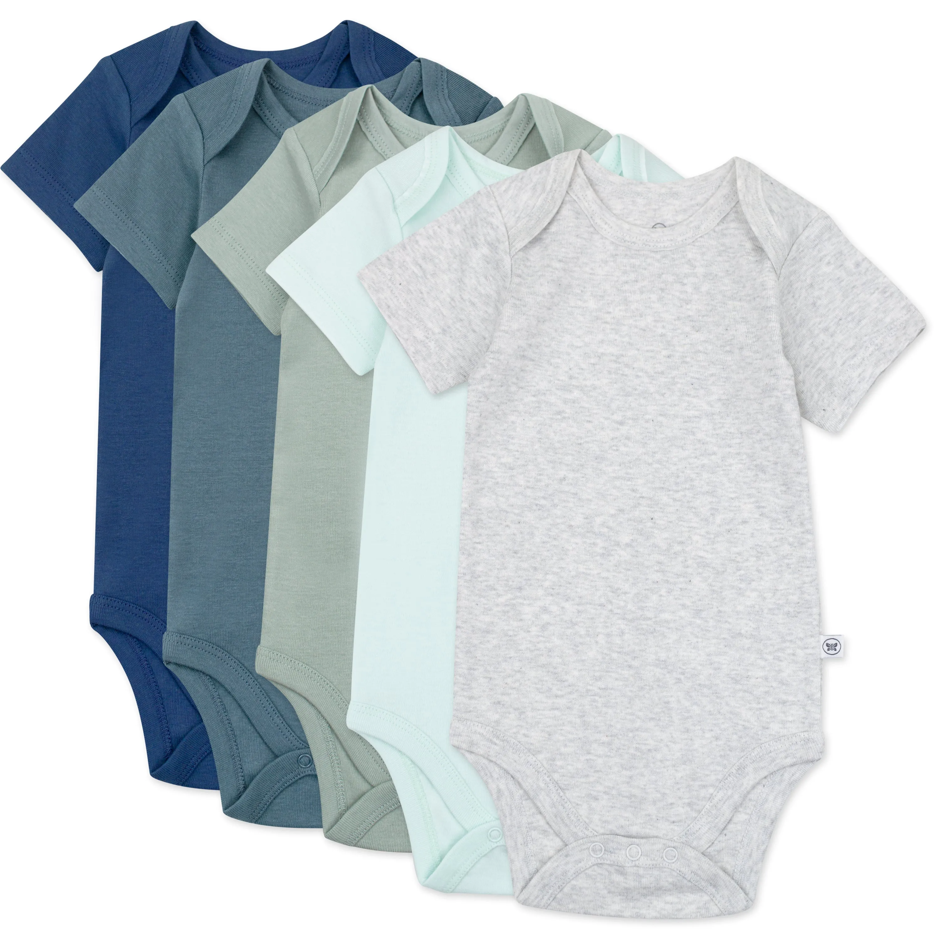 5-Pack Organic Cotton Short Sleeve Bodysuits