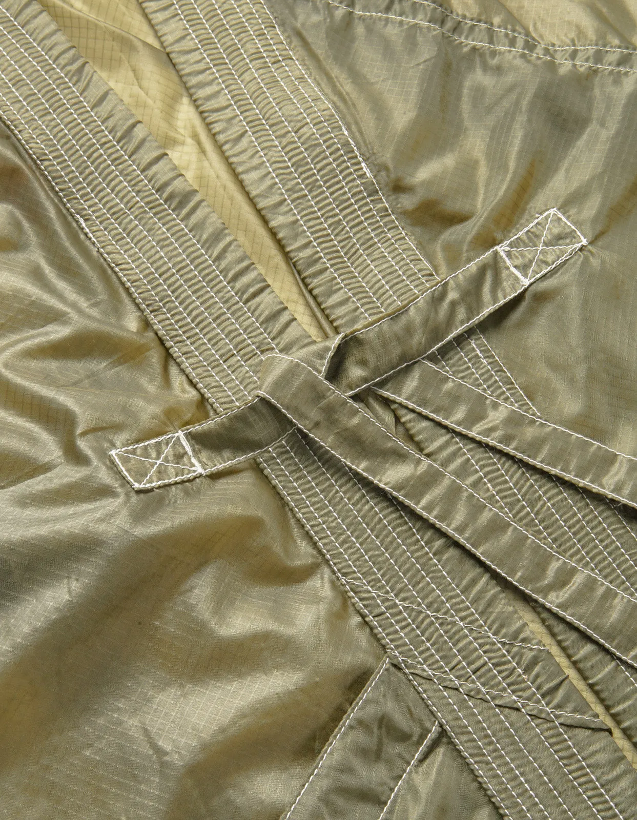 5091 Upcycled Parachute Kimono Olive