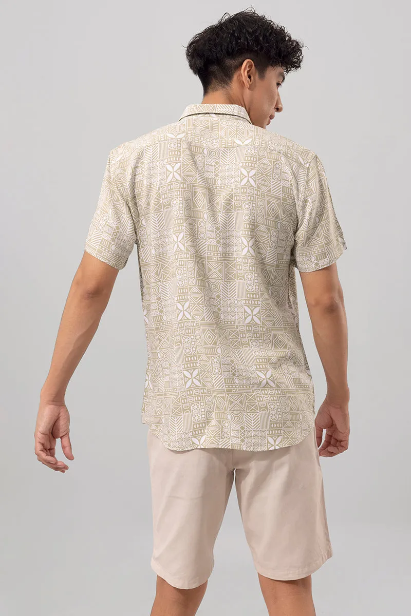 African Clan Beige Shirt