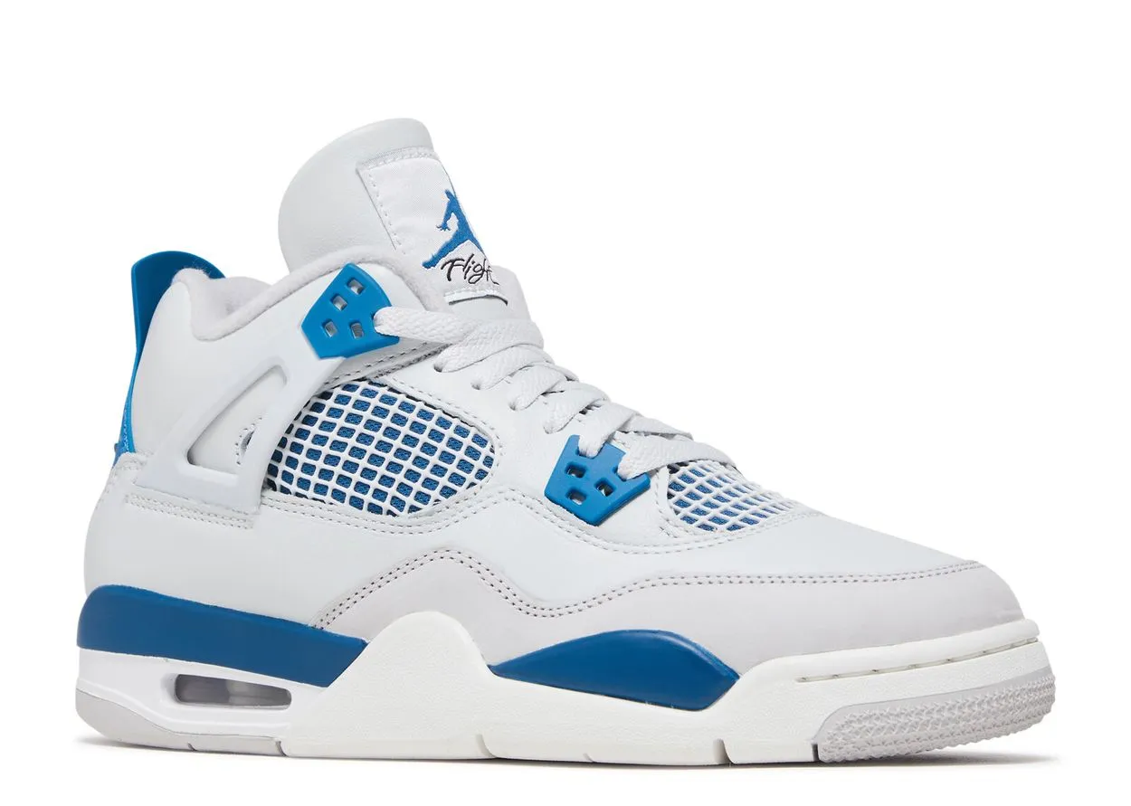 2024 Air Jordan 4 Military Blue (Grade School) - Stylish Sneakers for Young Athletes