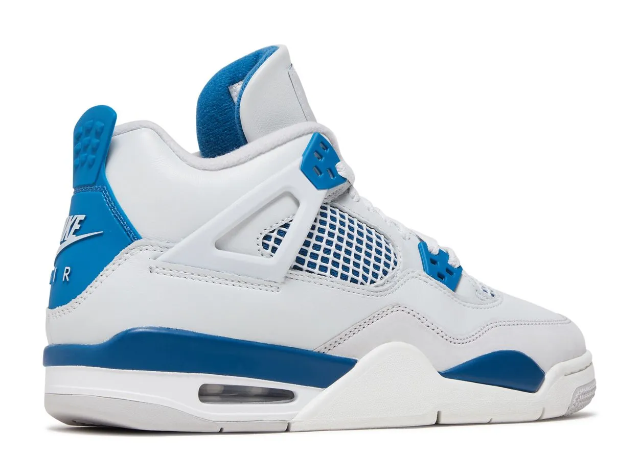 2024 Air Jordan 4 Military Blue (Grade School) - Stylish Sneakers for Young Athletes