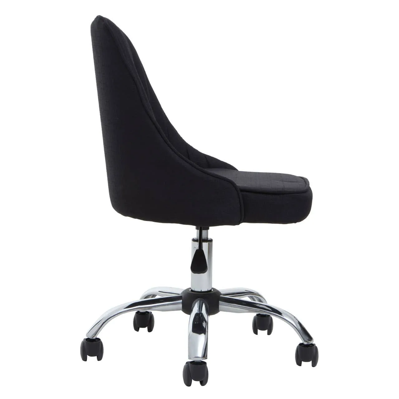 Alexi Black Fabric Home Office Chair