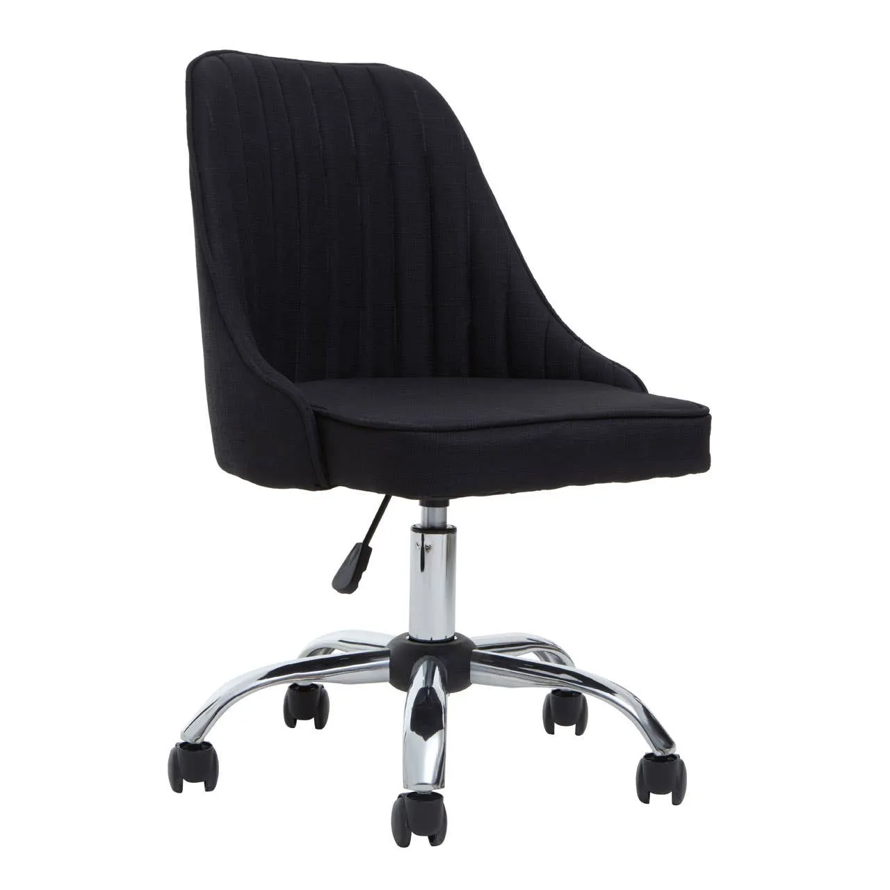 Alexi Black Fabric Home Office Chair