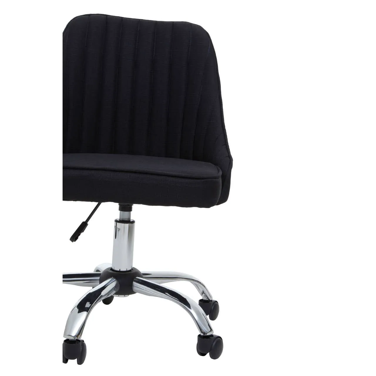 Alexi Black Fabric Home Office Chair