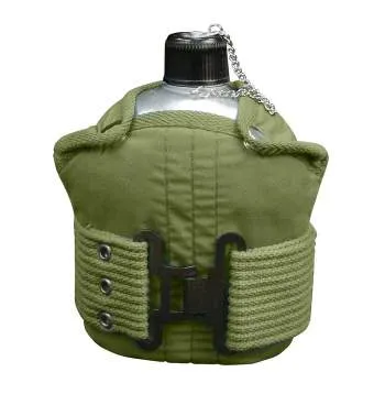 Aluminum Canteen And Pistol Belt Kit