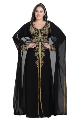 Arabian Abaya Designer Kaftan Dress