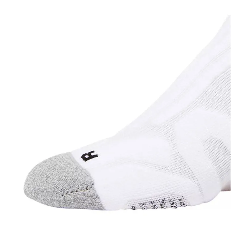 ASICS Performance Court  Crew Socks - Unisex Athletic Cushioning, Moisture-Wicking, White/Black