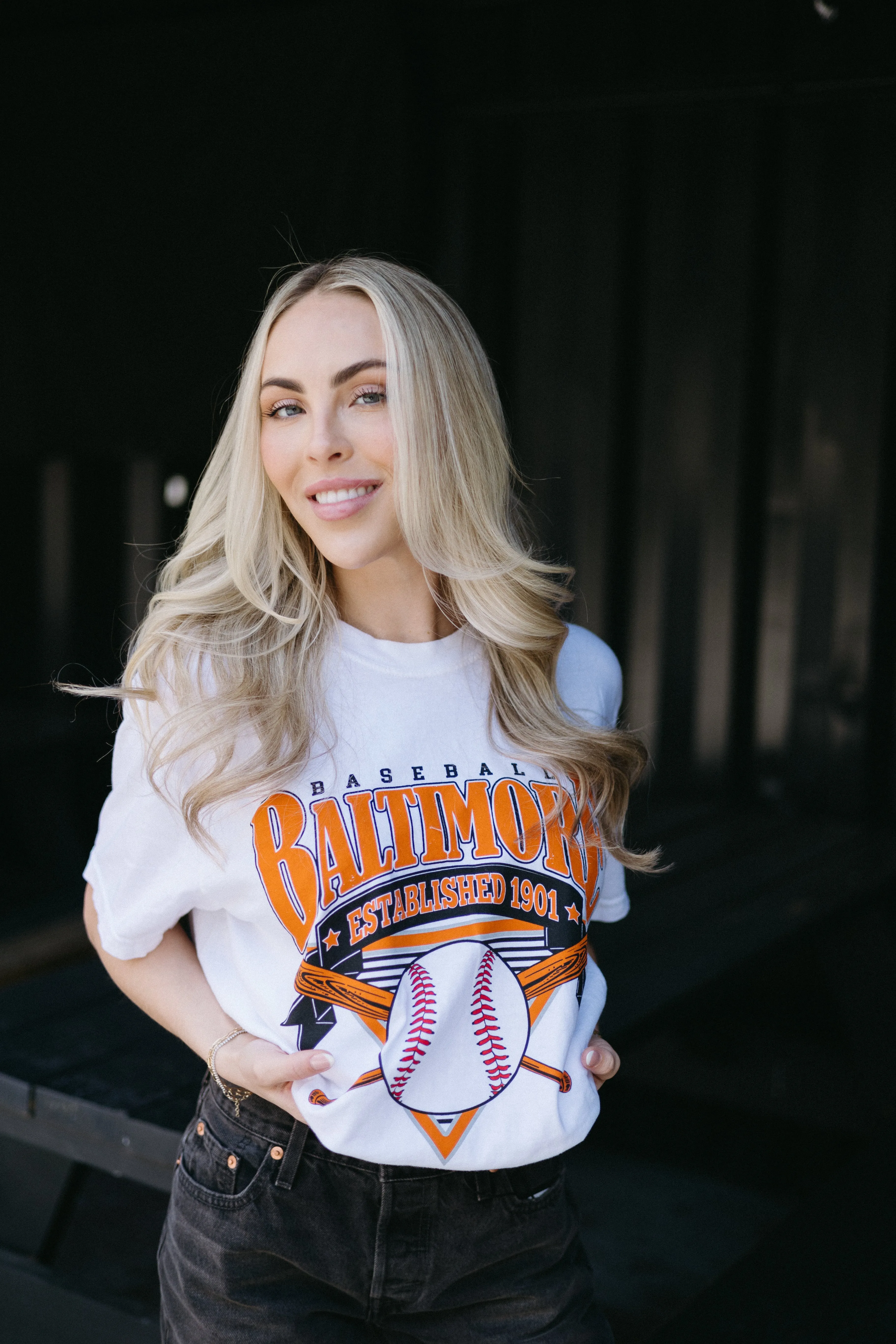 Baltimore Vintage Baseball Tee By Brightside