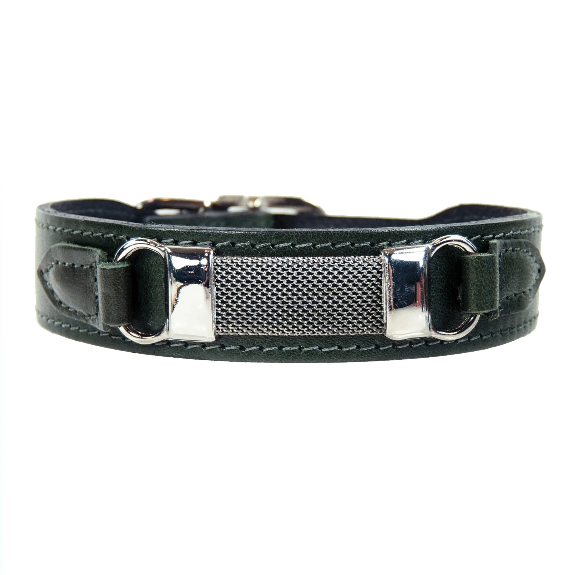 Barclay Dog Collar in Ivy Green