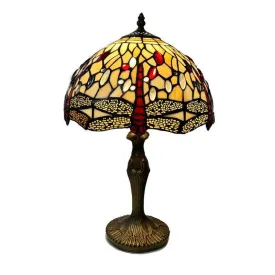 Beige Dragonfly Tiffany Lamp by Loxton Lighting