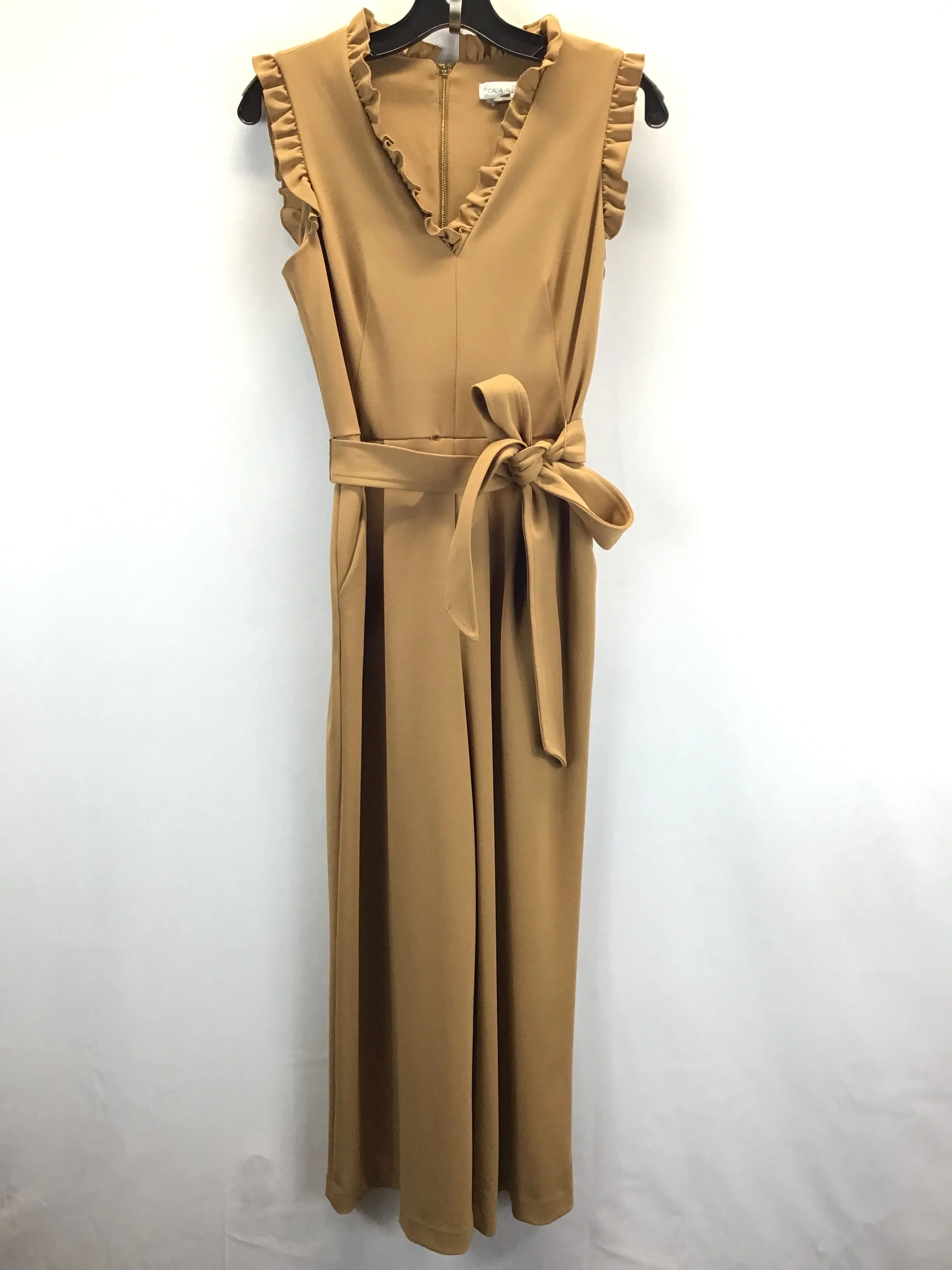 Beige Jumpsuit Calvin Klein, Size 4