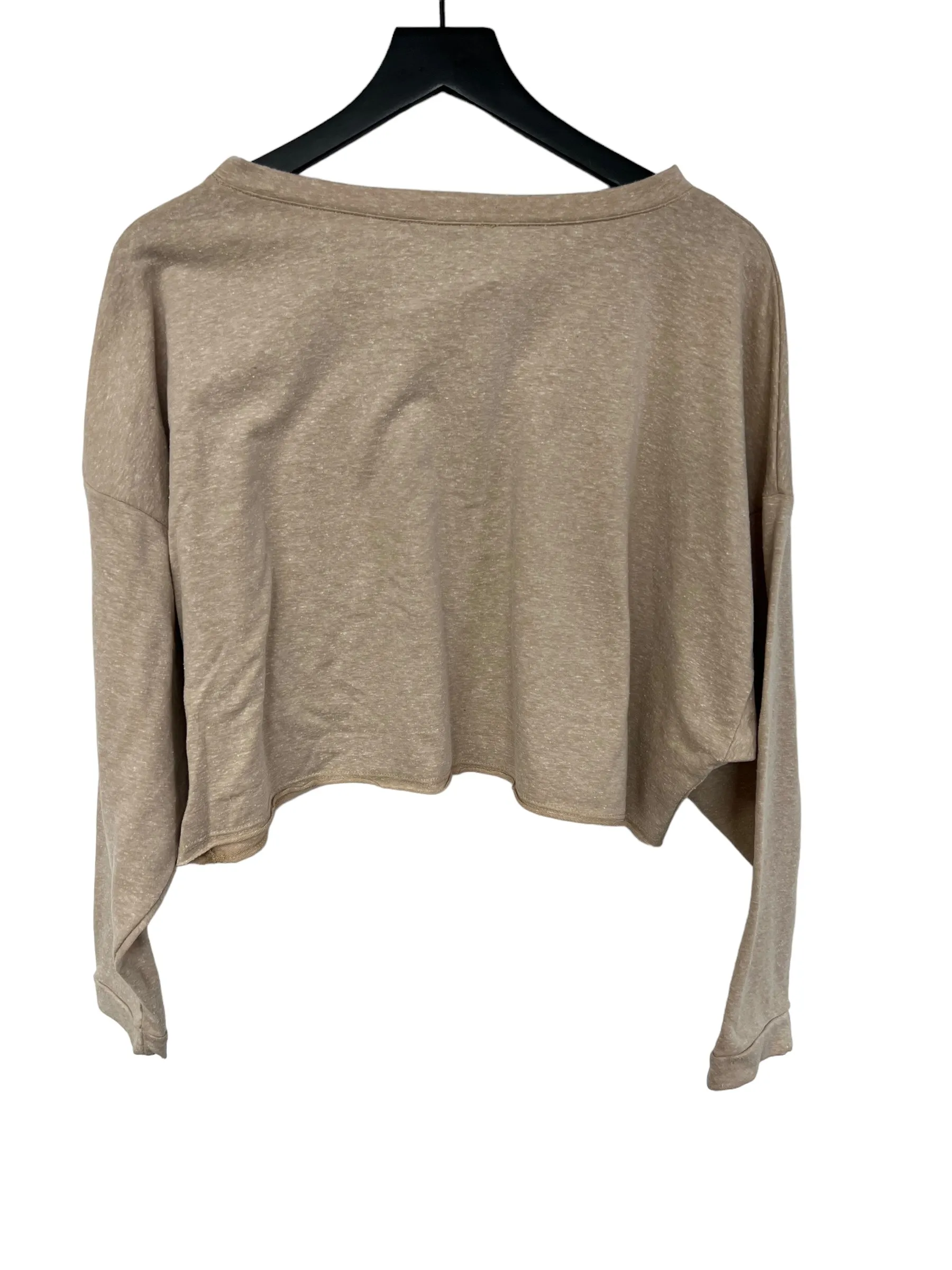 Beige Top Long Sleeve Basic Final Touch, Size L