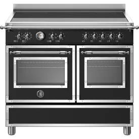 Bertazzoni Heritage 100cm Induction Top Electric Range Cooker - Nero Matt | HER105I2ENET