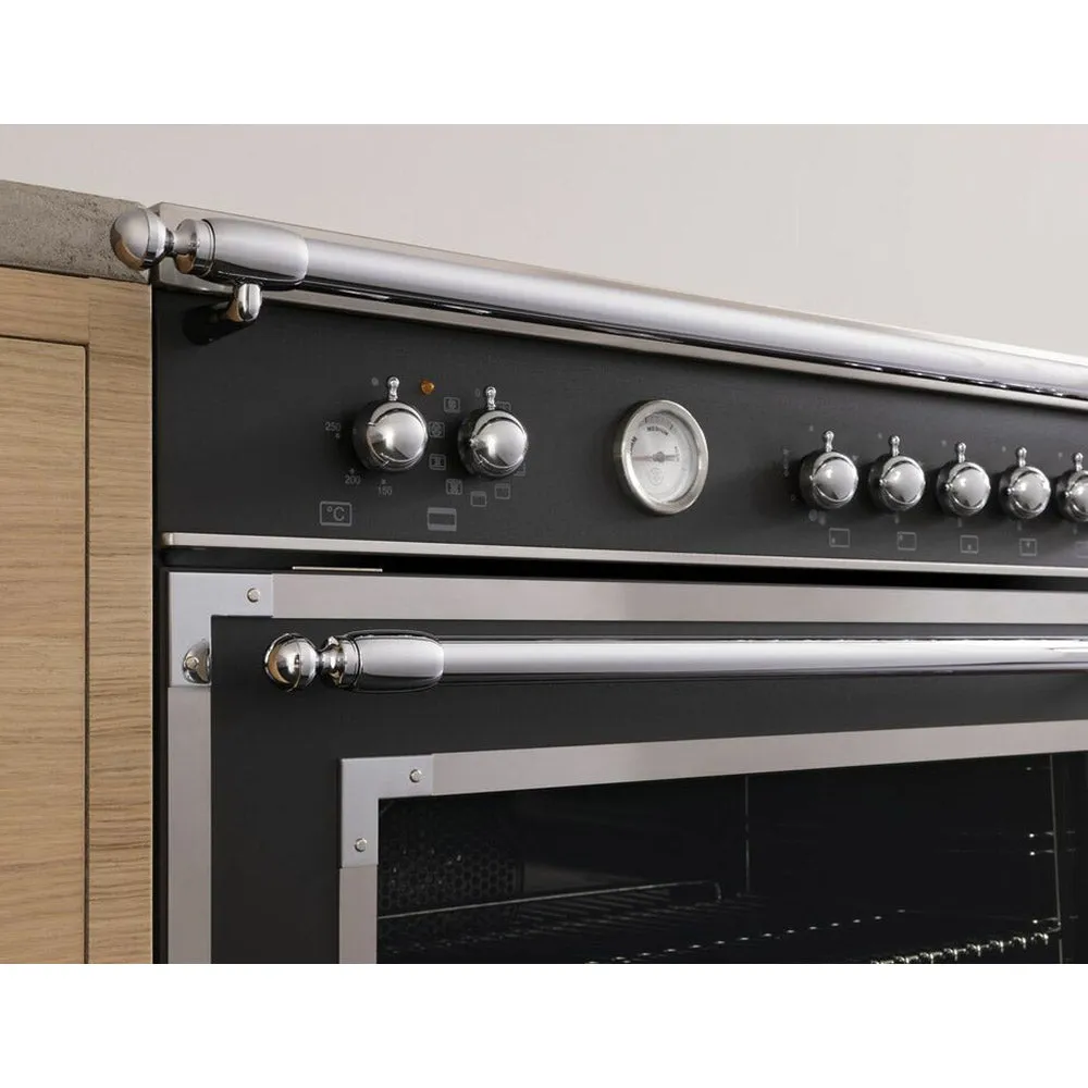 Bertazzoni Heritage 100cm Induction Top Electric Range Cooker - Nero Matt | HER105I2ENET