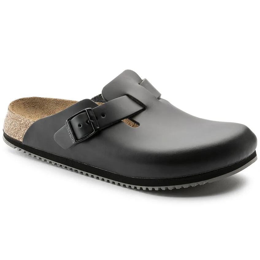 Birkenstock Boston Super Grip Leather Black