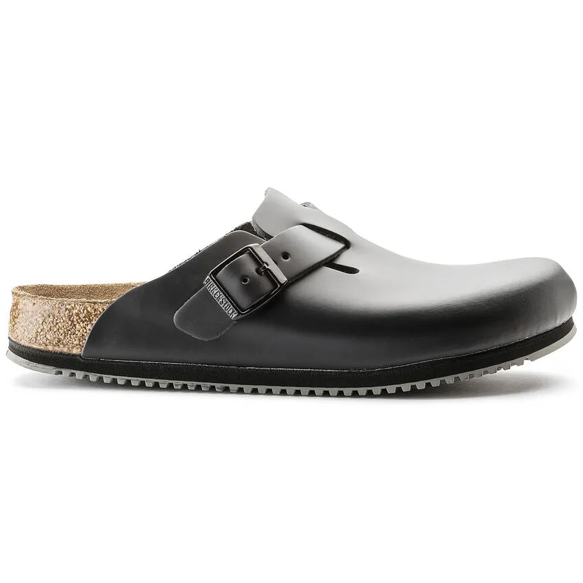 Birkenstock Boston Super Grip Leather Black