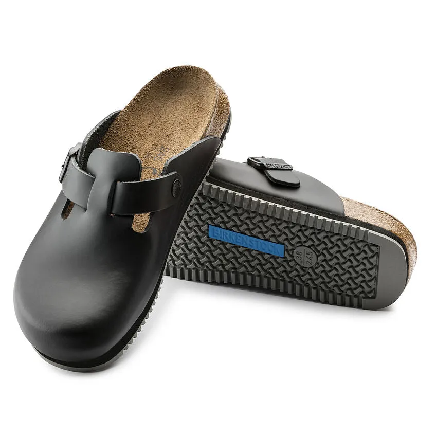 Birkenstock Boston Super Grip Leather Black