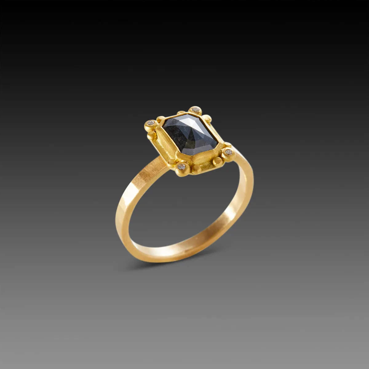 Black Diamond Frame Ring