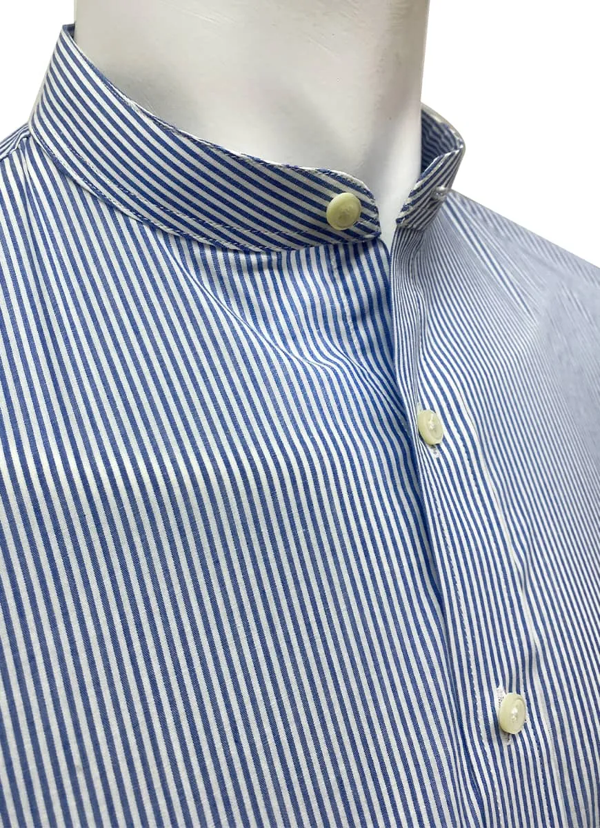 Bluish Grey Stripes Charlie Cotton Casual Shirt