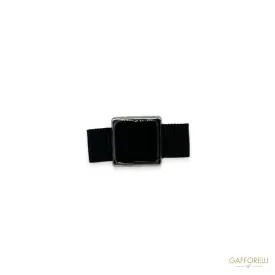 Bow Brooch with Square Gem U559 - Gafforelli Srl