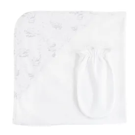 Bubbly Elephant Hooded Towel w/Mitt