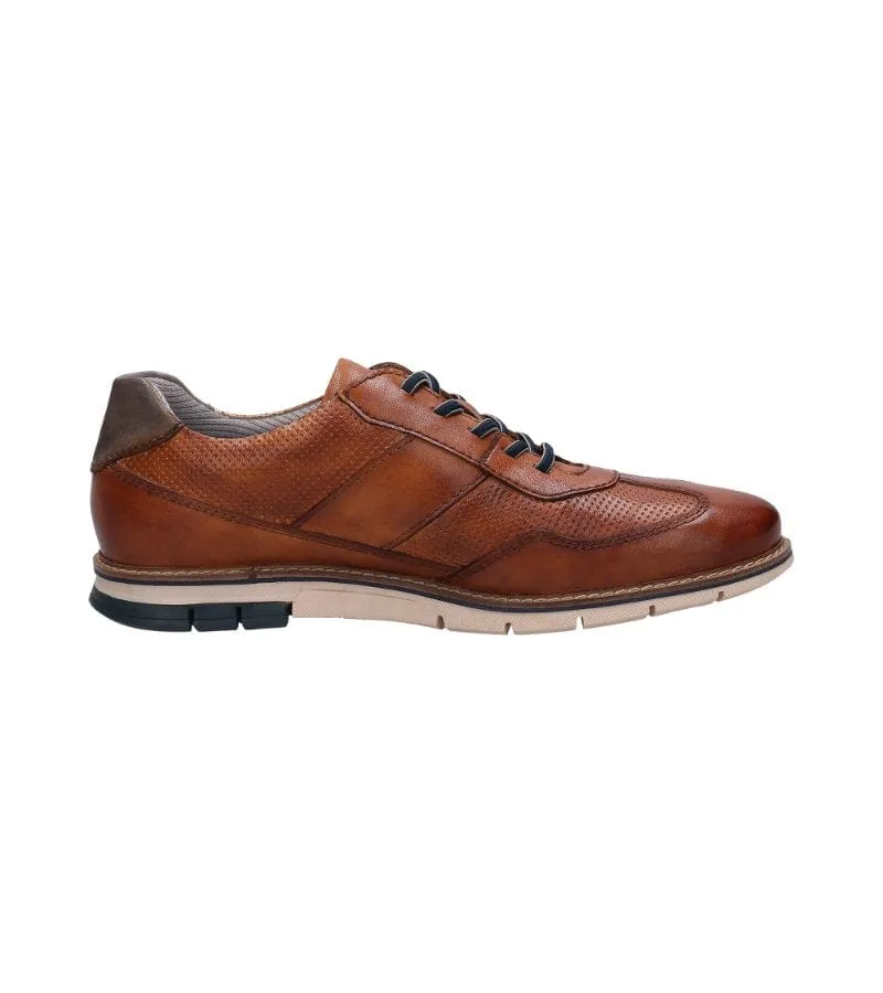 Bugatti Mens Lace Up Simone Comfort Casual Tan Shoe - 332-9711C-4100