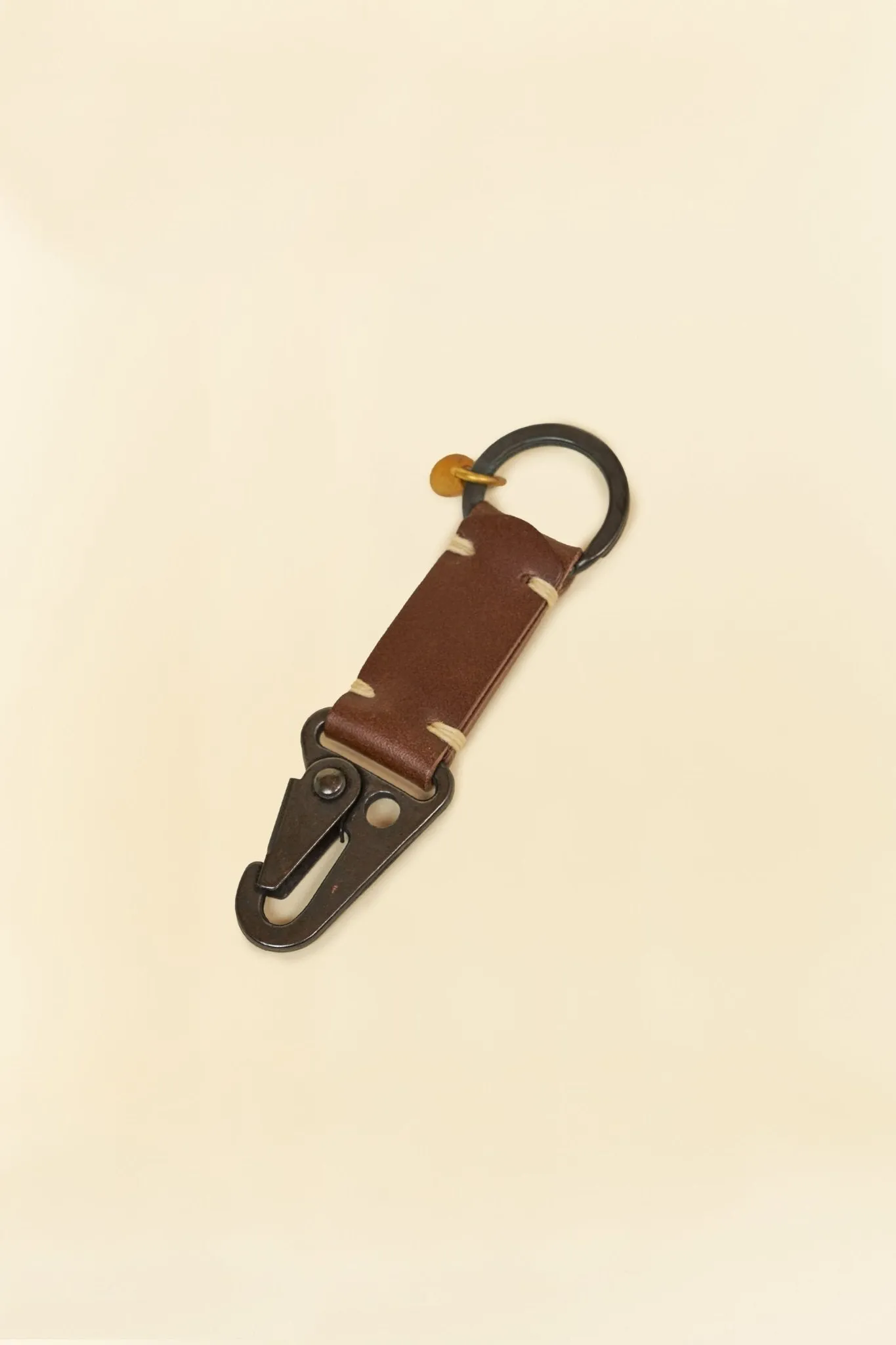 Button Works Black Line Military Spec Key Holder - Brown