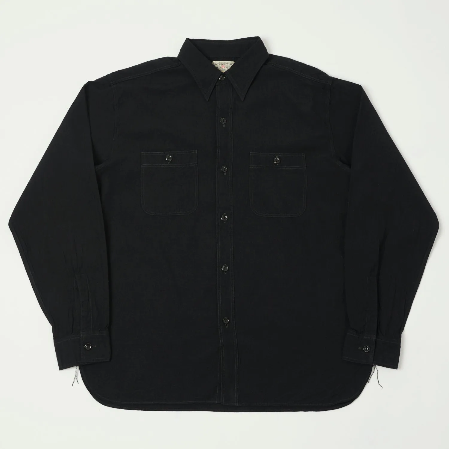 Buzz Ricksons x William Gibson Premium Black Chambray Work Shirt