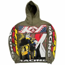 By Kiy Studios "Moto 1" Hoodie (Olive)