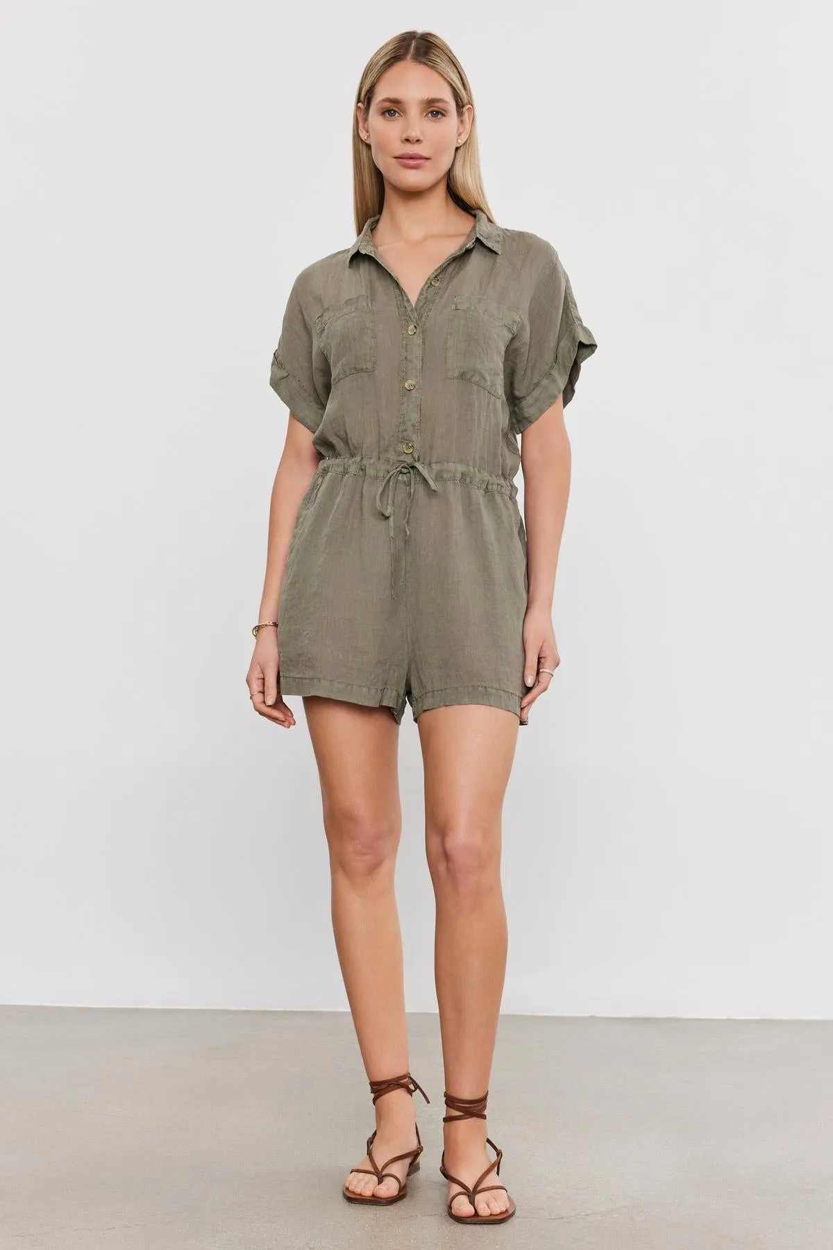 CLARE LINEN ROMPER