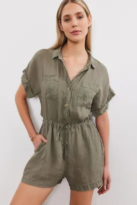 CLARE LINEN ROMPER