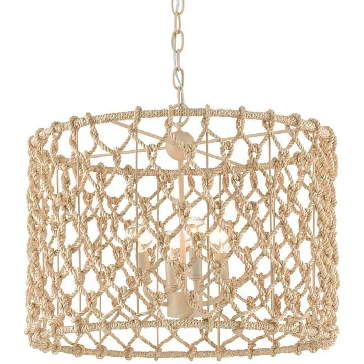 Coastal Rope Drum Chandelier