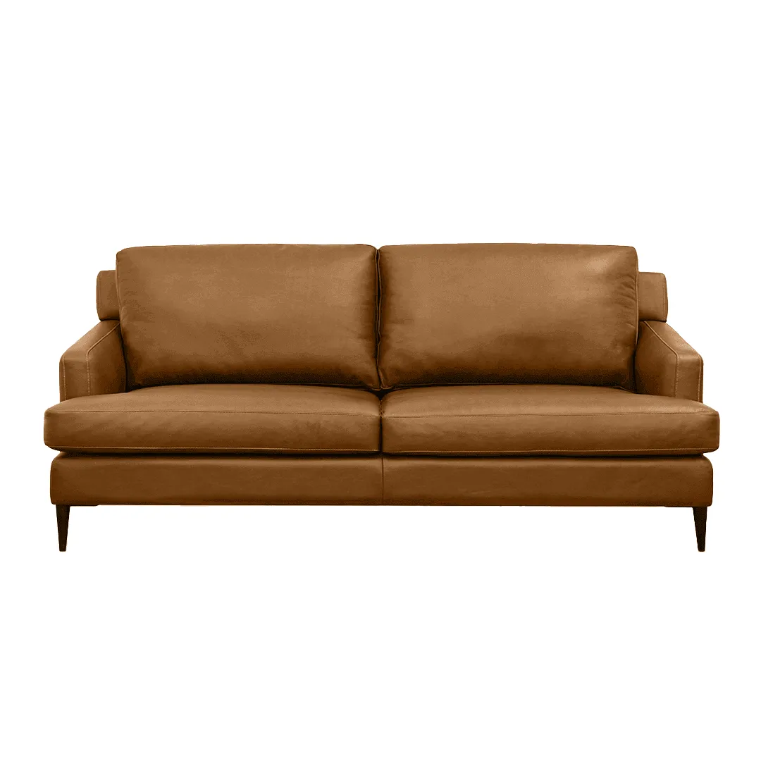 Collins Premium Aniline Leather Sofa by Chattel