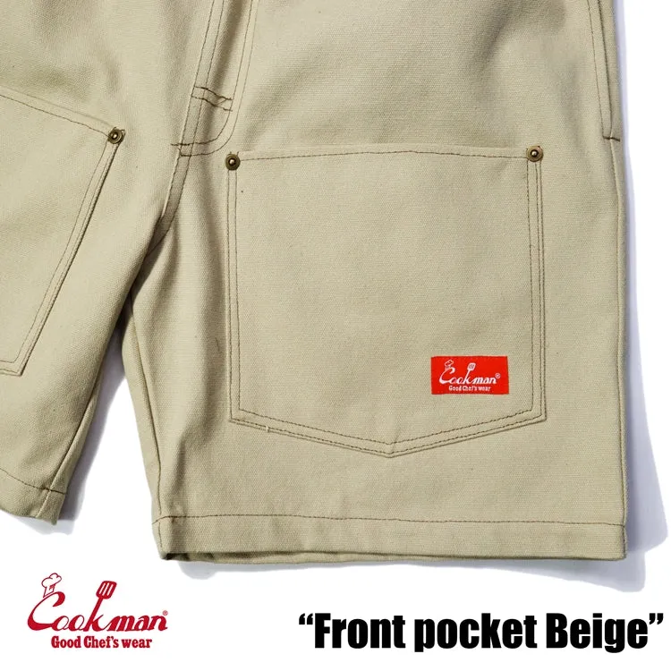 Cookman Chef Short Pants - Front pocket : Beige