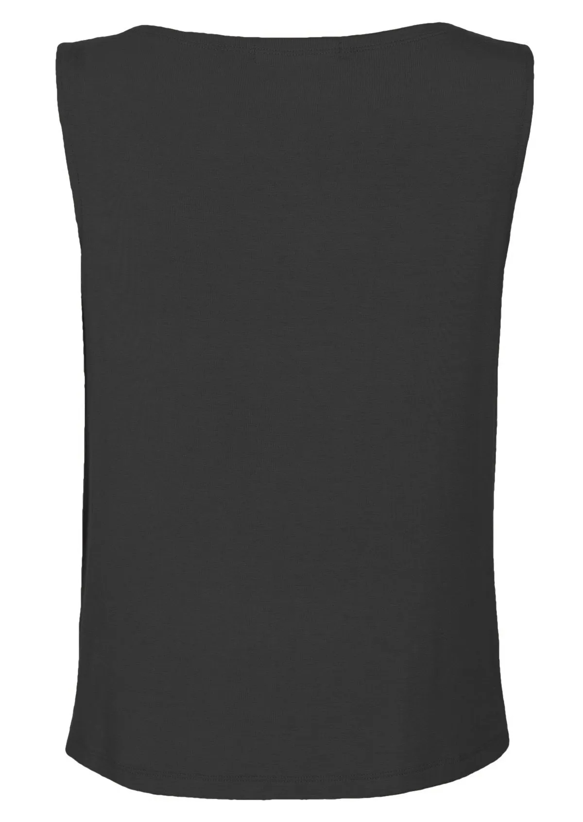 Cowl Neck Singlet Top Black