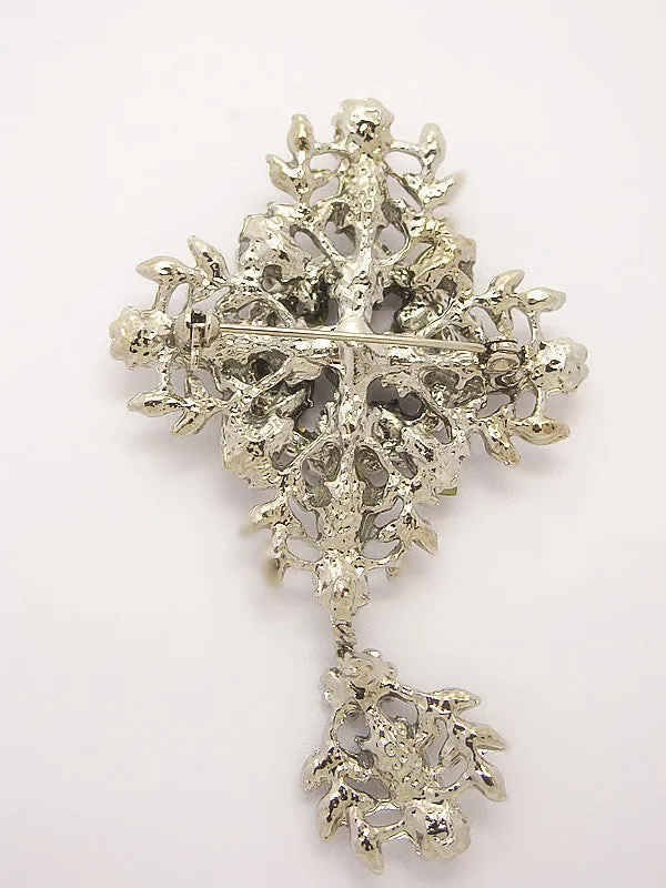 Crystal Jeweled Wedding Brooch