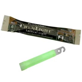 Cyalume Military Chemlight Lightstick 6 Hour 4" Green