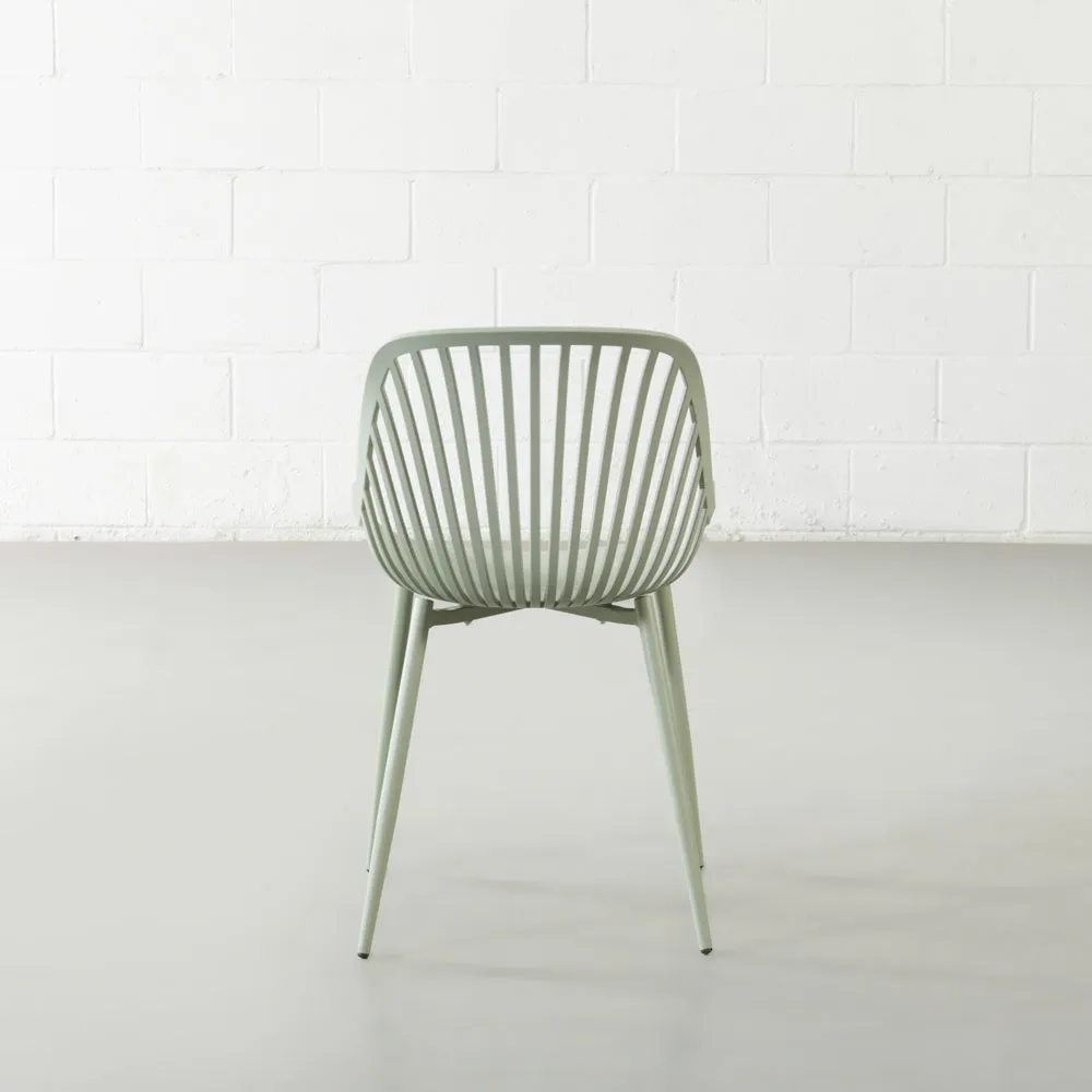 DANIELLA - Green Plastic Dining Chair