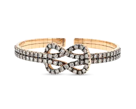 Dámaso Martinez Brown Diamond Cuff Bracelet, 5.24 Carats