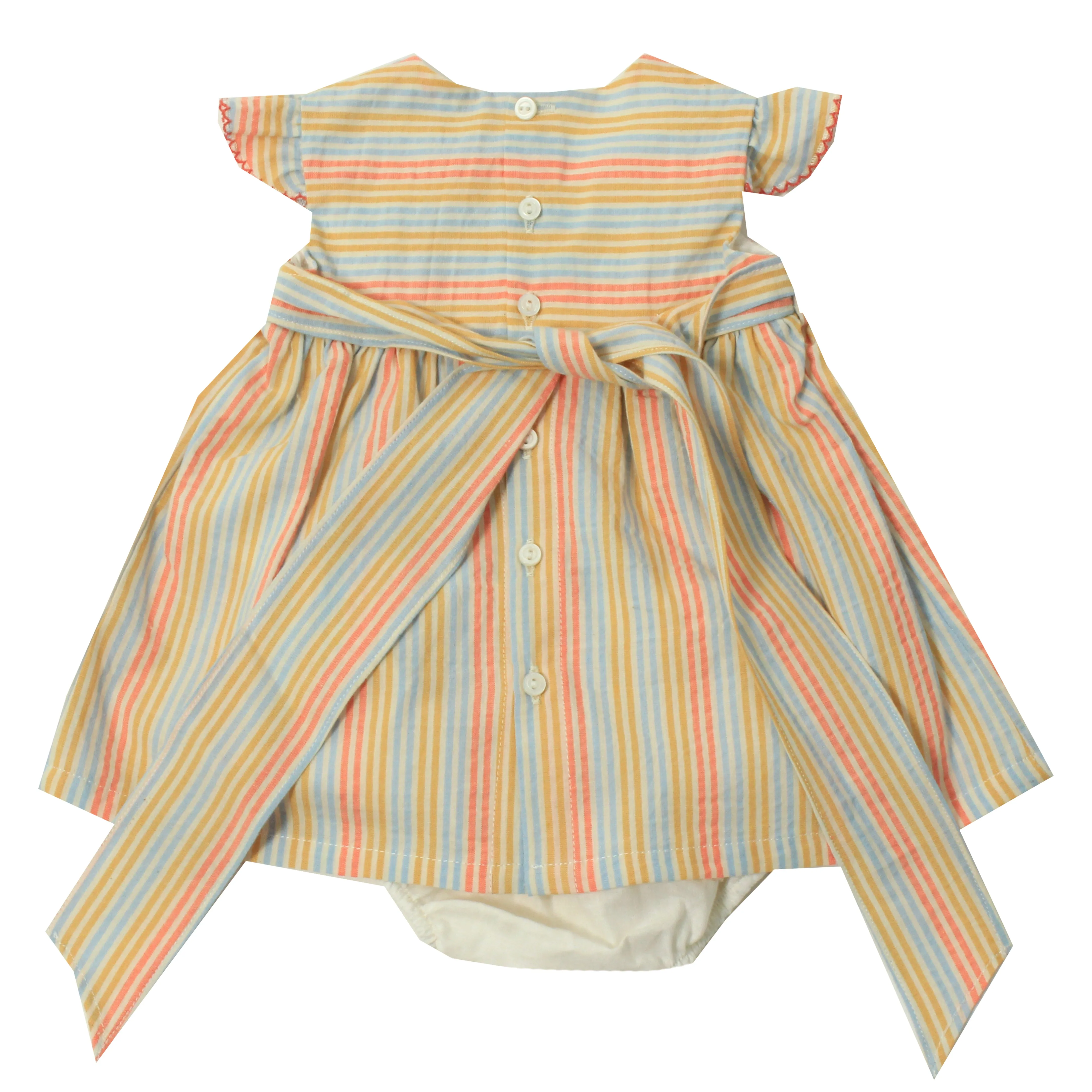 Dr. Kid Baby Girl Woven Dress Beige