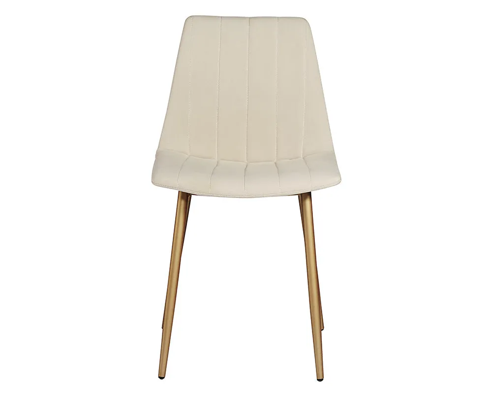 Drew Dining Chair - Champagne Gold